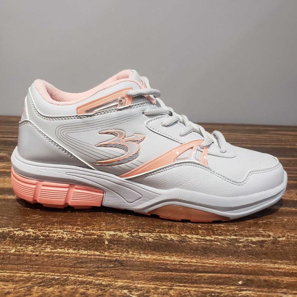 Gravity Defyer Walking Sneakers Women 8.5 Gray Pink Good TB9009FGP-M